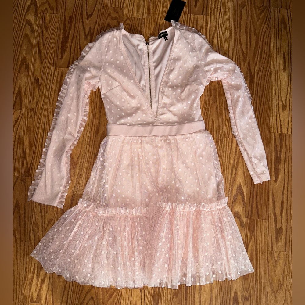 Blush pink party dress